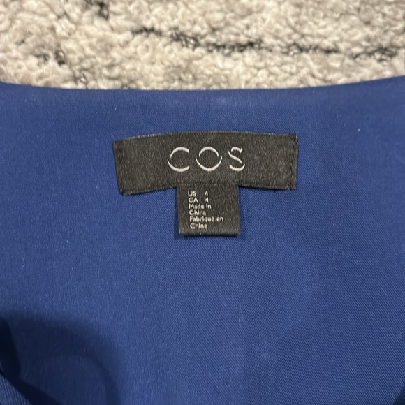 Cos wrap dress in blue size M - Picture 2 of 9